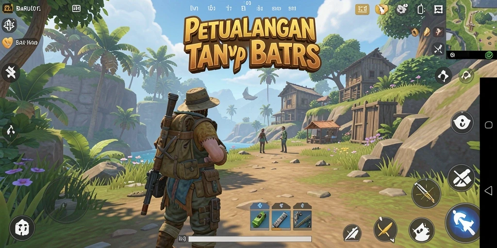Tampilan gameplay yang mendebarkan di dunia terbuka BARU01.