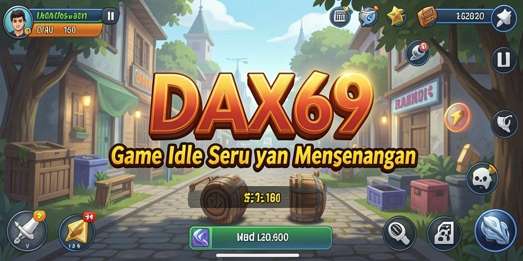 Tampilan gameplay DAX69 yang menarik dengan elemen Idle yang jelas.