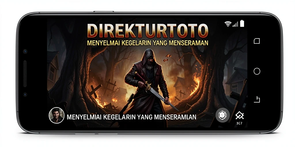 Screenshot menegangkan dari gameplay HOROR DIREKTURTOTO.