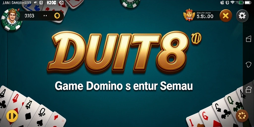 Screenshot gameplay DUIT8 menampilkan keseruan permainan Domino.