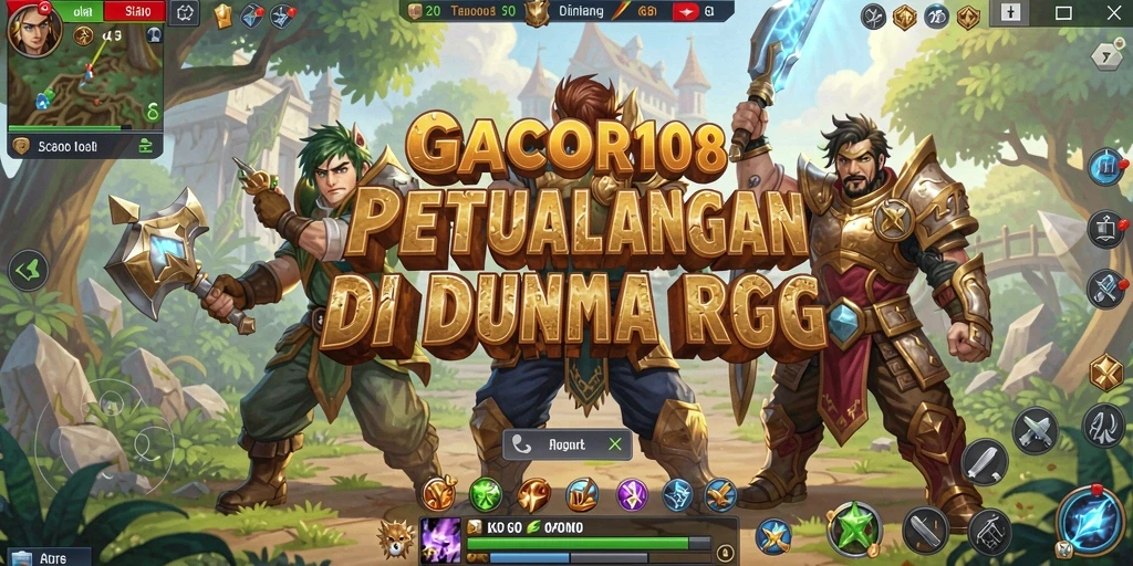 Tampilan gameplay menarik dari GACOR108 dengan pertarungan RPG yang mendebarkan.