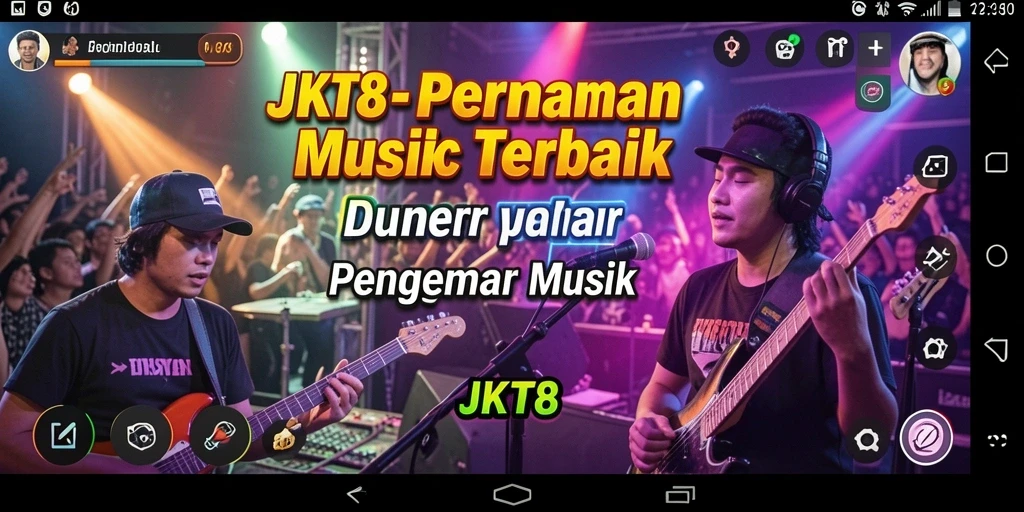 Screenshot menunjukkan gameplay JKT8 yang seru dan interaktif.