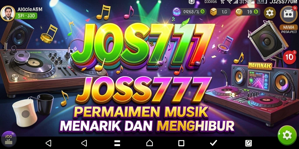 Tampilan gameplay <strong>JOSS777</strong> yang seru dengan interaksi musik.
