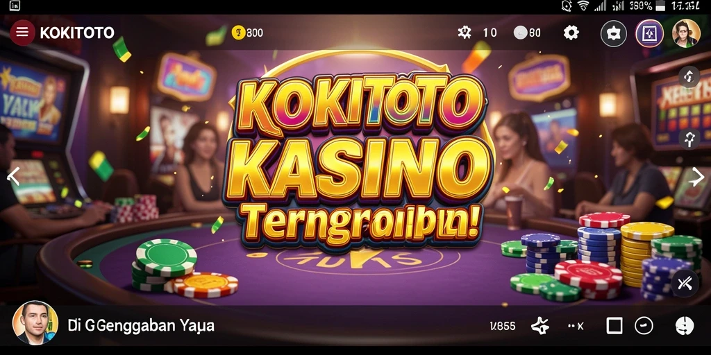 Tampilan gameplay Kasino yang menarik di KOKITOTO