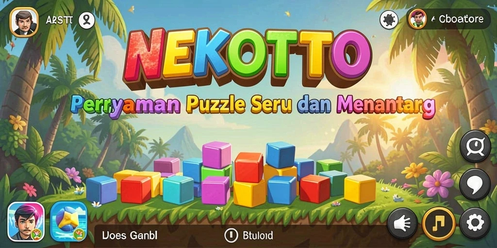 Tampilan gameplay NEKOTOTO yang menarik dan menantang.