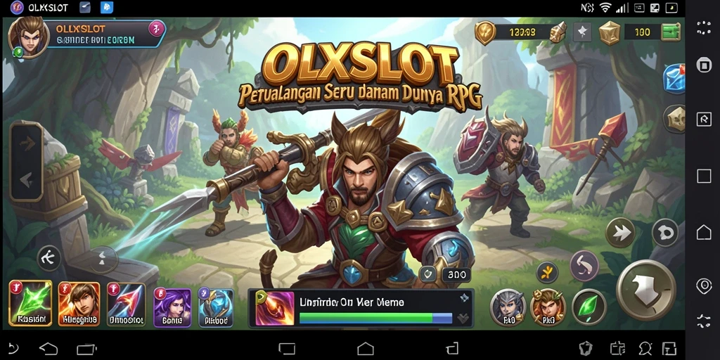 Screenshot OLXSLOT menampilkan aksi seru dalam dunia RPG.