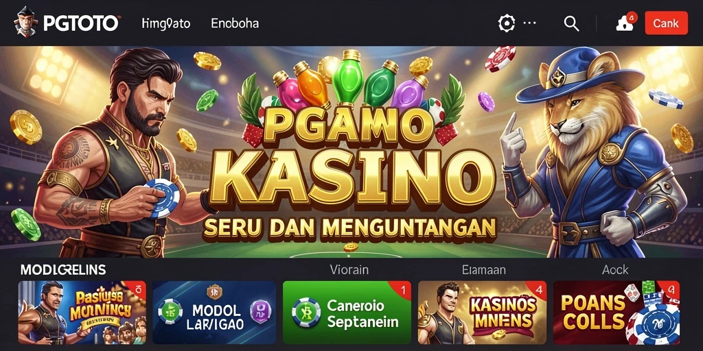 Tampilan menarik dari gameplay Kasino di PGTOTO