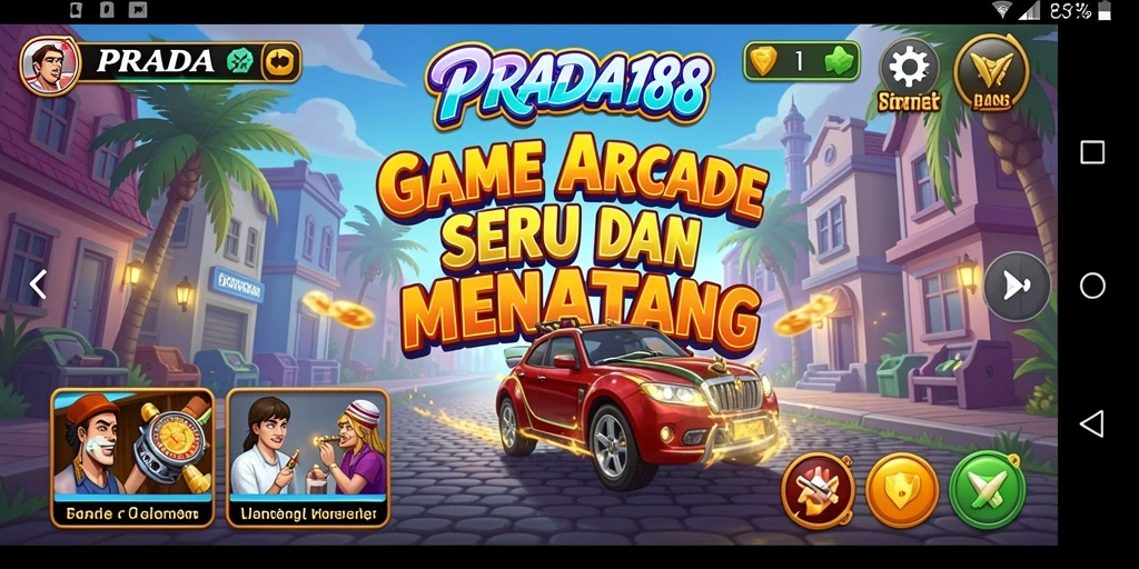 Tampilan gameplay seru PRADA188 dalam genre Arcade