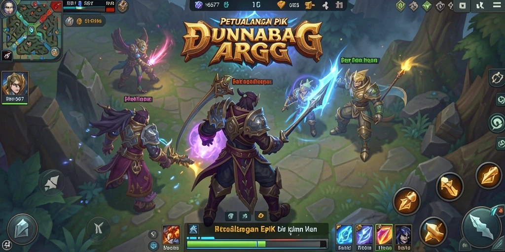 Gameplay ARPG yang mendebarkan dengan petualangan yang penuh aksi.