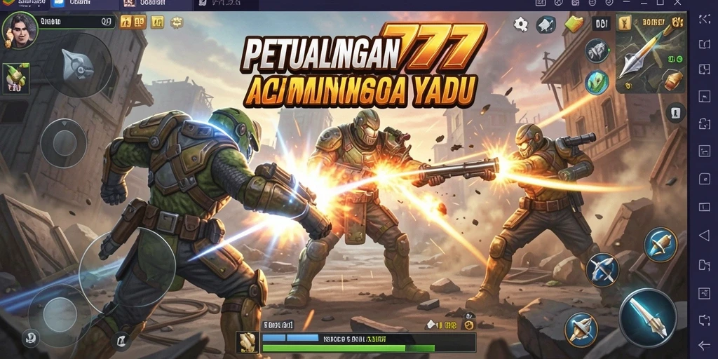 Screenshot utama gameplay SOBAT777 yang mendebarkan saat bertarung.