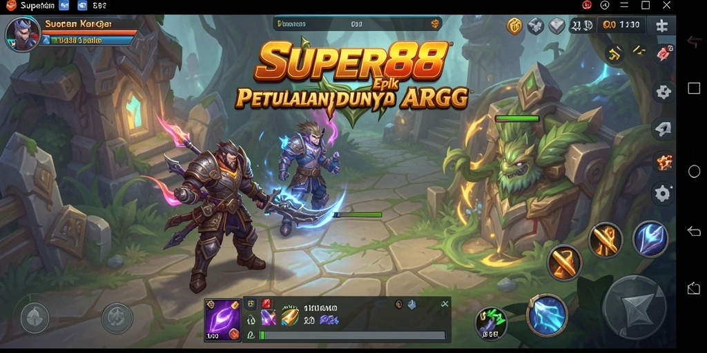 Screenshot SUPER88 menunjukkan pertarungan epik dalam gameplay ARPG yang menakjubkan.