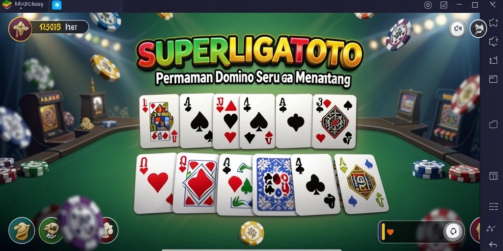 Gameplay menarik dari SUPERLIGATOTO dengan domino klasik.