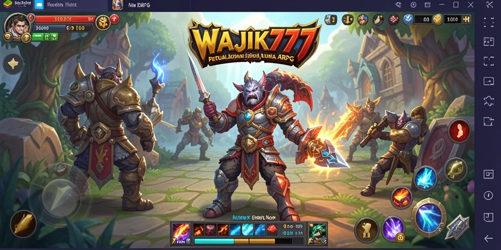 Tampilan menarik dari gameplay ARPG WAJIK777 yang seru.