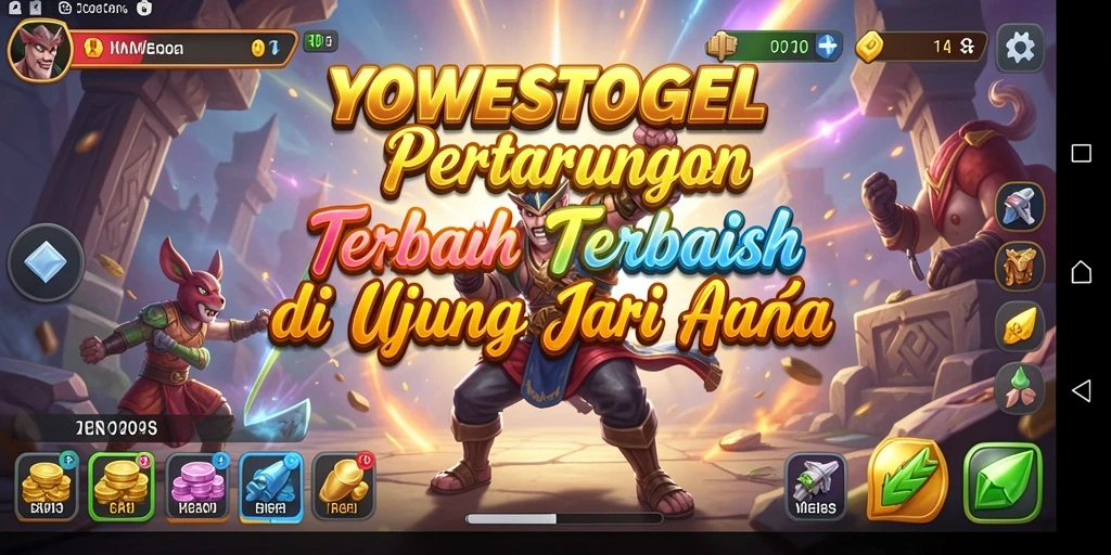Tangkapan layar aksi pertarungan di YOWESTOGEL